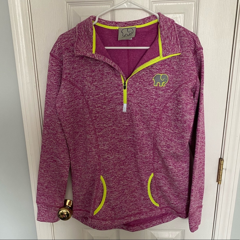 ivory ella half zip sweatshirt